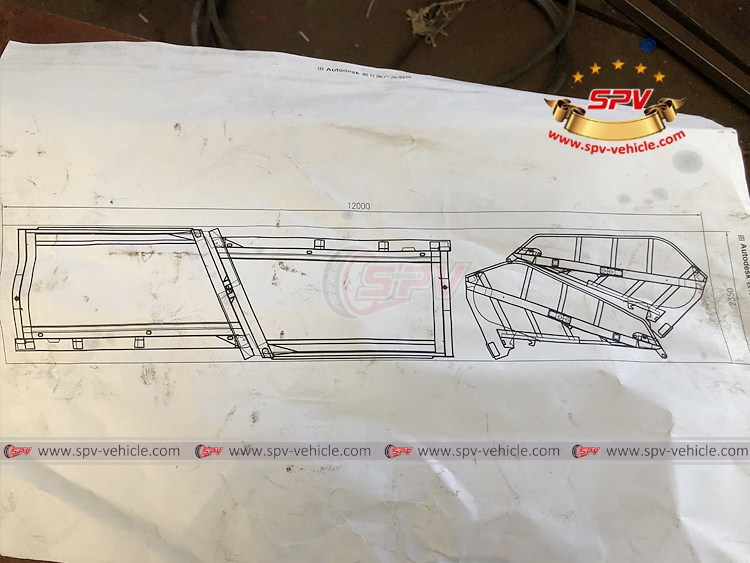 10 CBM Garbage Compactor Body - Loading Plan